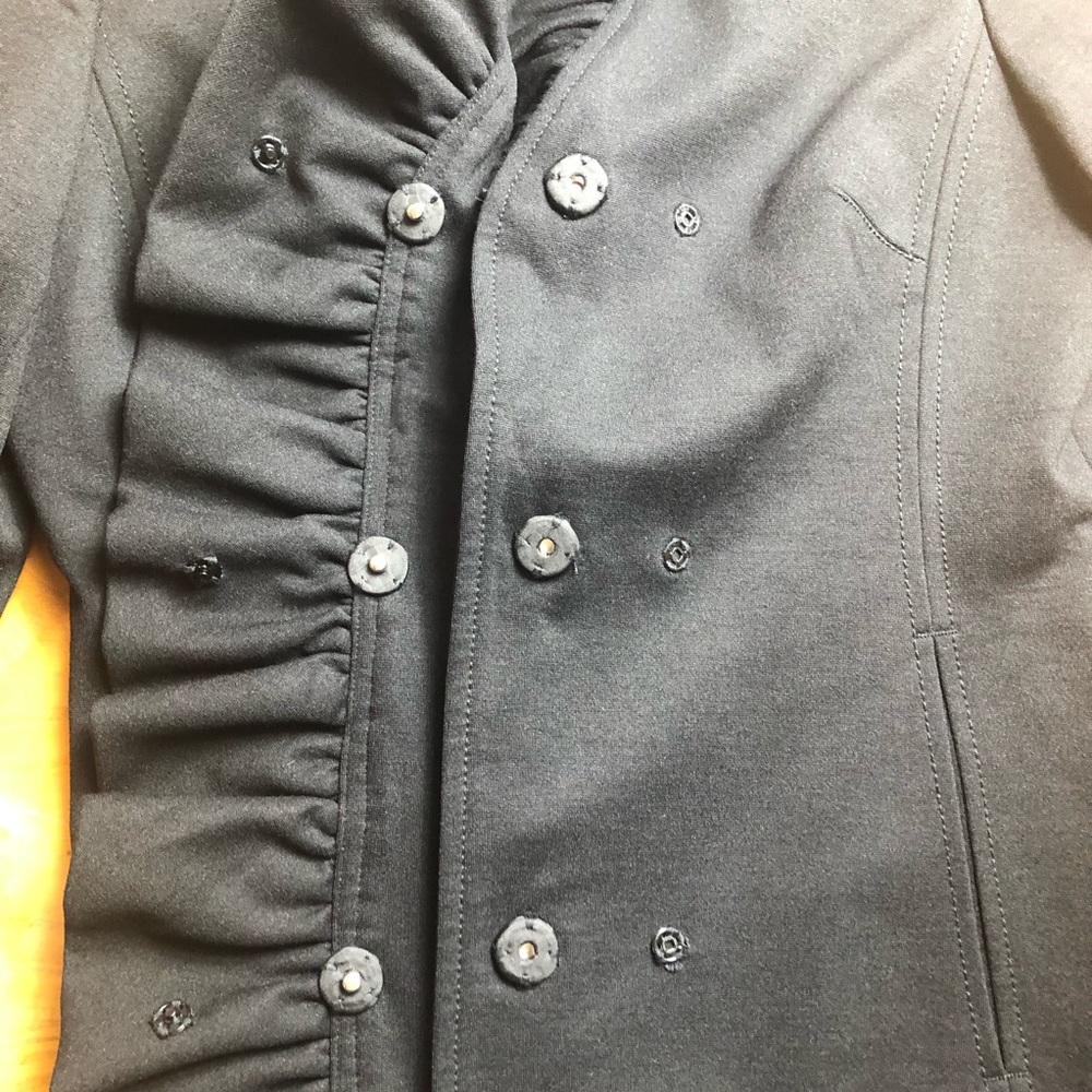 INC International Concepts Ruffled Ponte Jacket - Picture 12 of 12